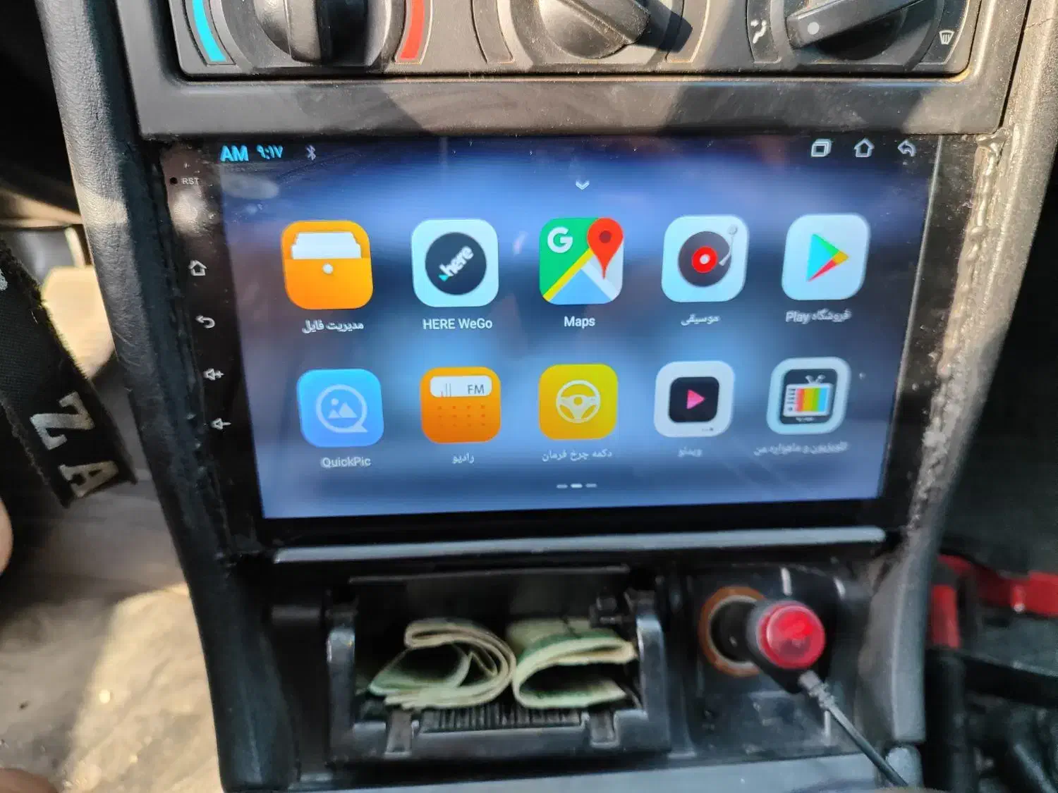 مانیتور ۹ اینچ اندروید پژو ۴۰۵ و پارس|قطعات یدکی و لوازم جانبی|رباط‌کریم, رباط‌کریم|دیوار