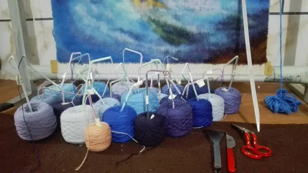 فروش فوری تابلو فرش نیمه بافت|تابلو فرش|شیراز, شهرک سراج‎|دیوار