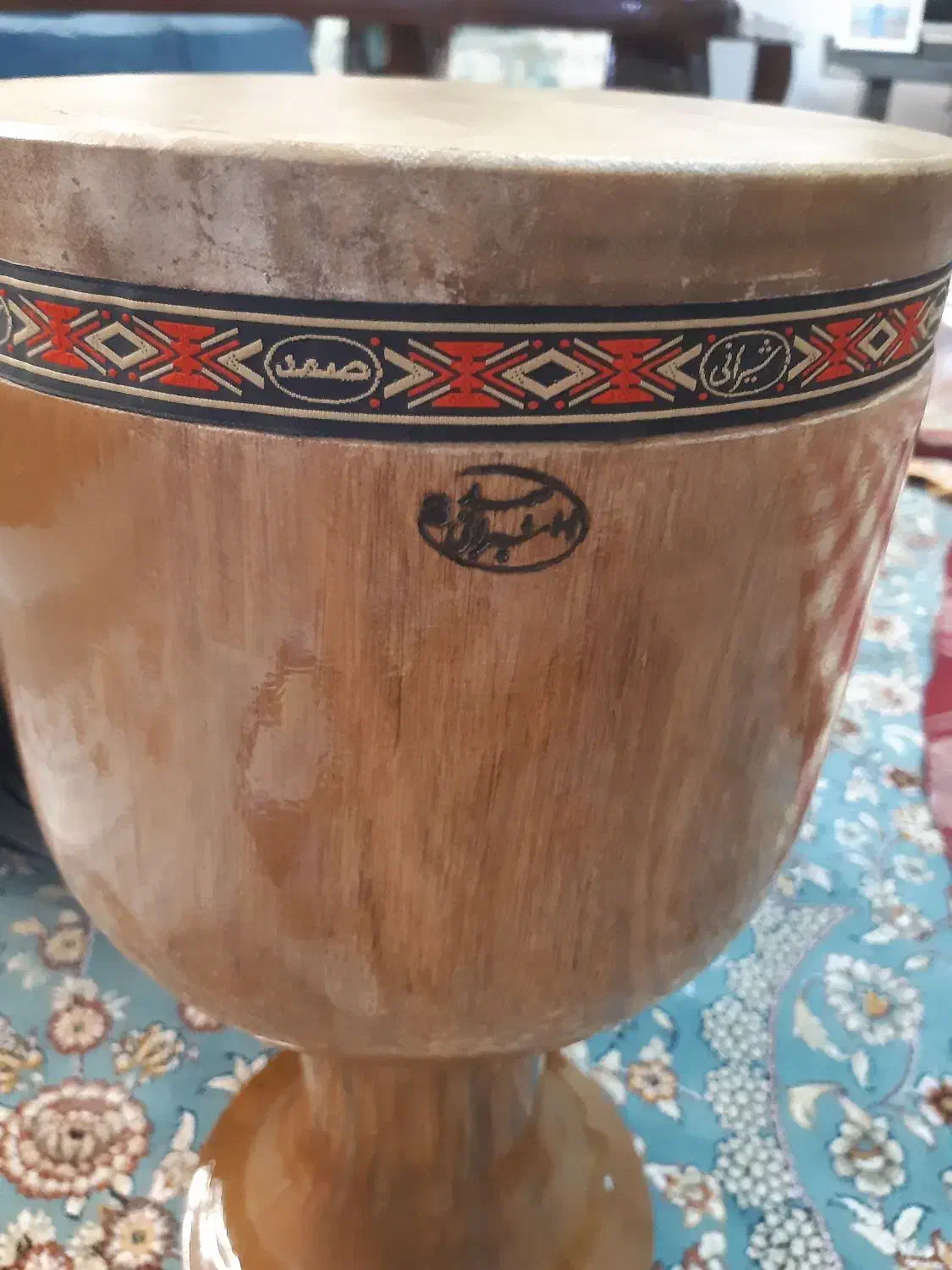 ساز کوبه ای تنبک چوب گردو سایز ۲۳ یک مهر|سازهای سنتی|شیراز, سینما سعدی|دیوار