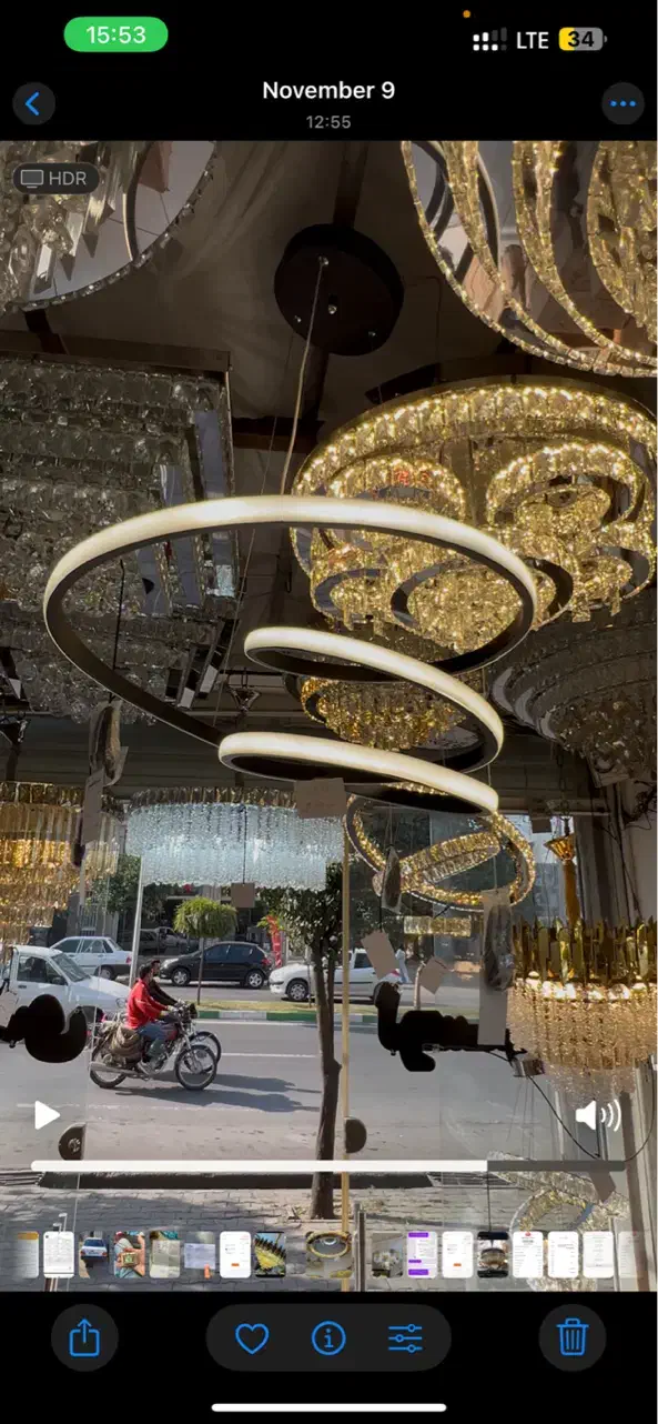 لوستر اتاق خوابی|لوستر و چراغ آویز|گرگان, |دیوار