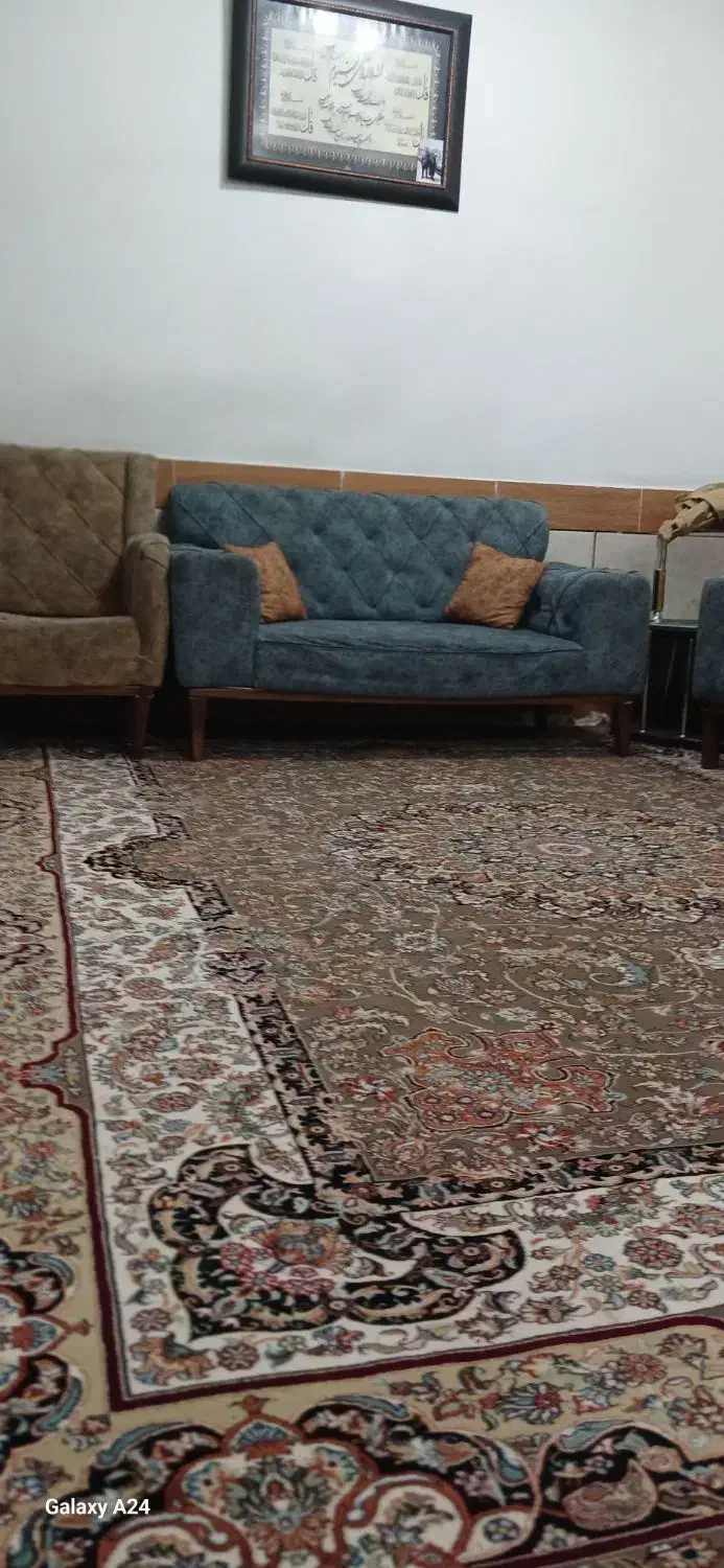 مبل ۷ نفره کار کرده|مبلمان خانگی و میز عسلی|سامان, |دیوار