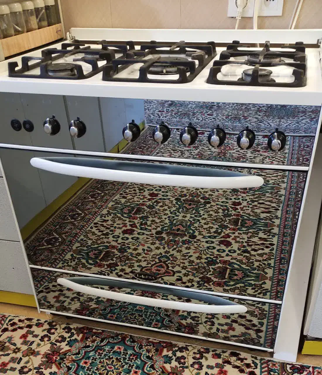 اجاق گاز 5شعله لفرا اصل ایتالیا فردارو جوجه گردان|اجاق گاز و لوازم برقی پختوپز|گنبد کاووس, |دیوار