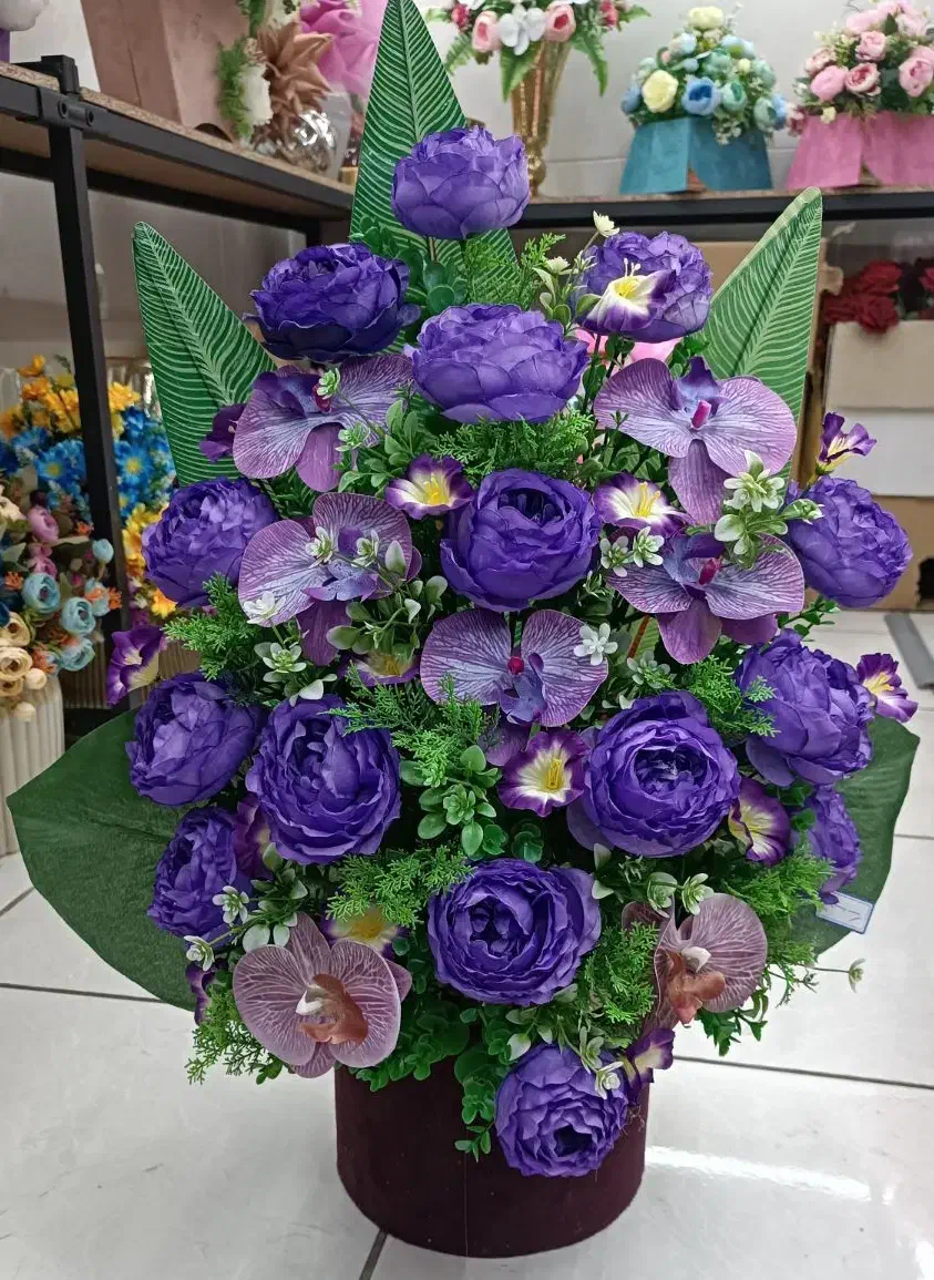 باکس گل مصنوعی ارکیده و پیونی|گل مصنوعی|تبریز, |دیوار