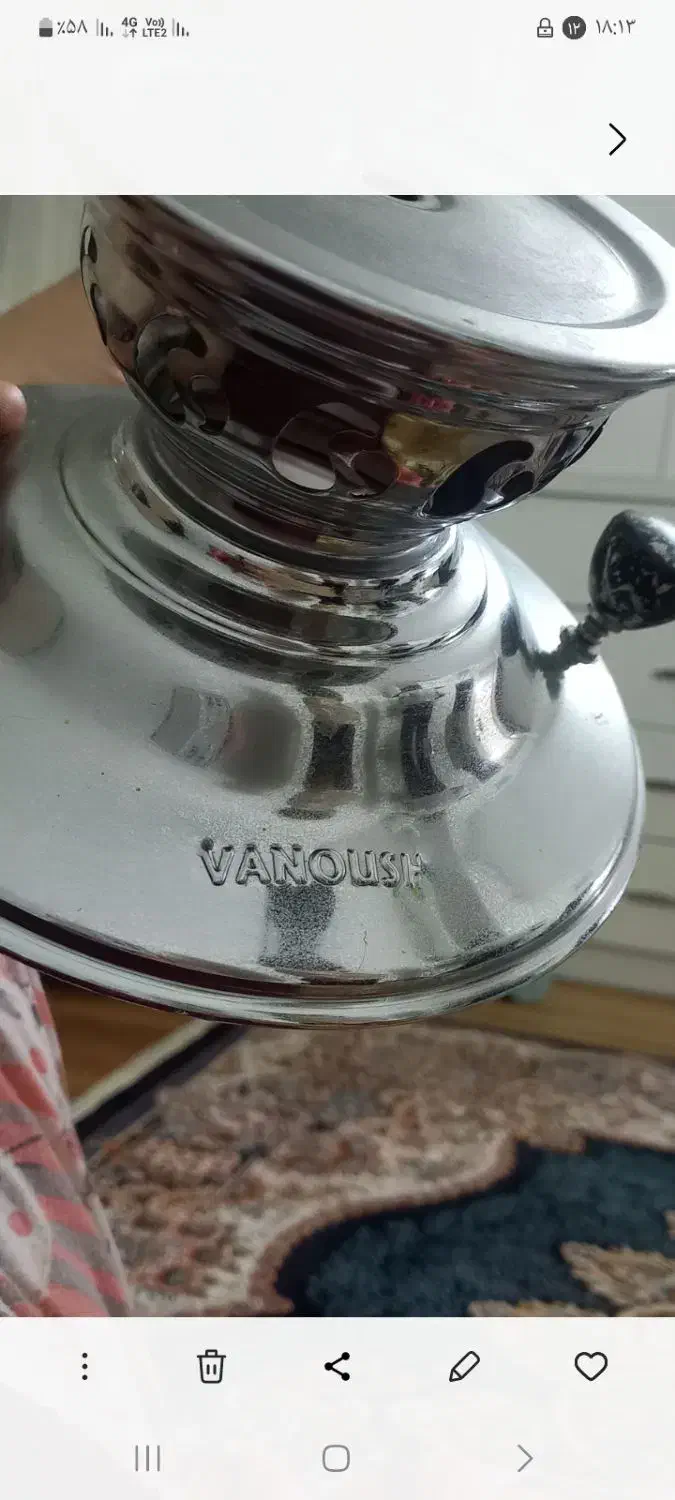 سماور ۴ لیتری استفاده کمتر بخاطر کمبود جا|سماور، چایساز، قهوهساز|تهران, شهرک ولیعصر جنوبی|دیوار