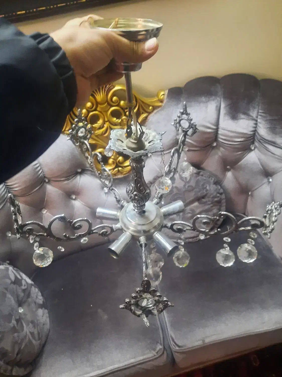 لوستر|لوستر و چراغ آویز|همدان, |دیوار