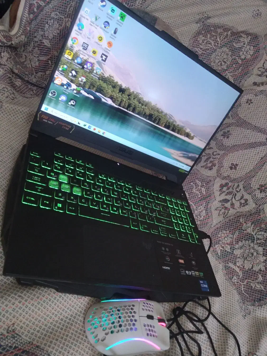 لپ تاپ ایسوس گیمینگ مدل  Tuf asus fx507zi f 15|رایانه همراه|بروجرد, |دیوار