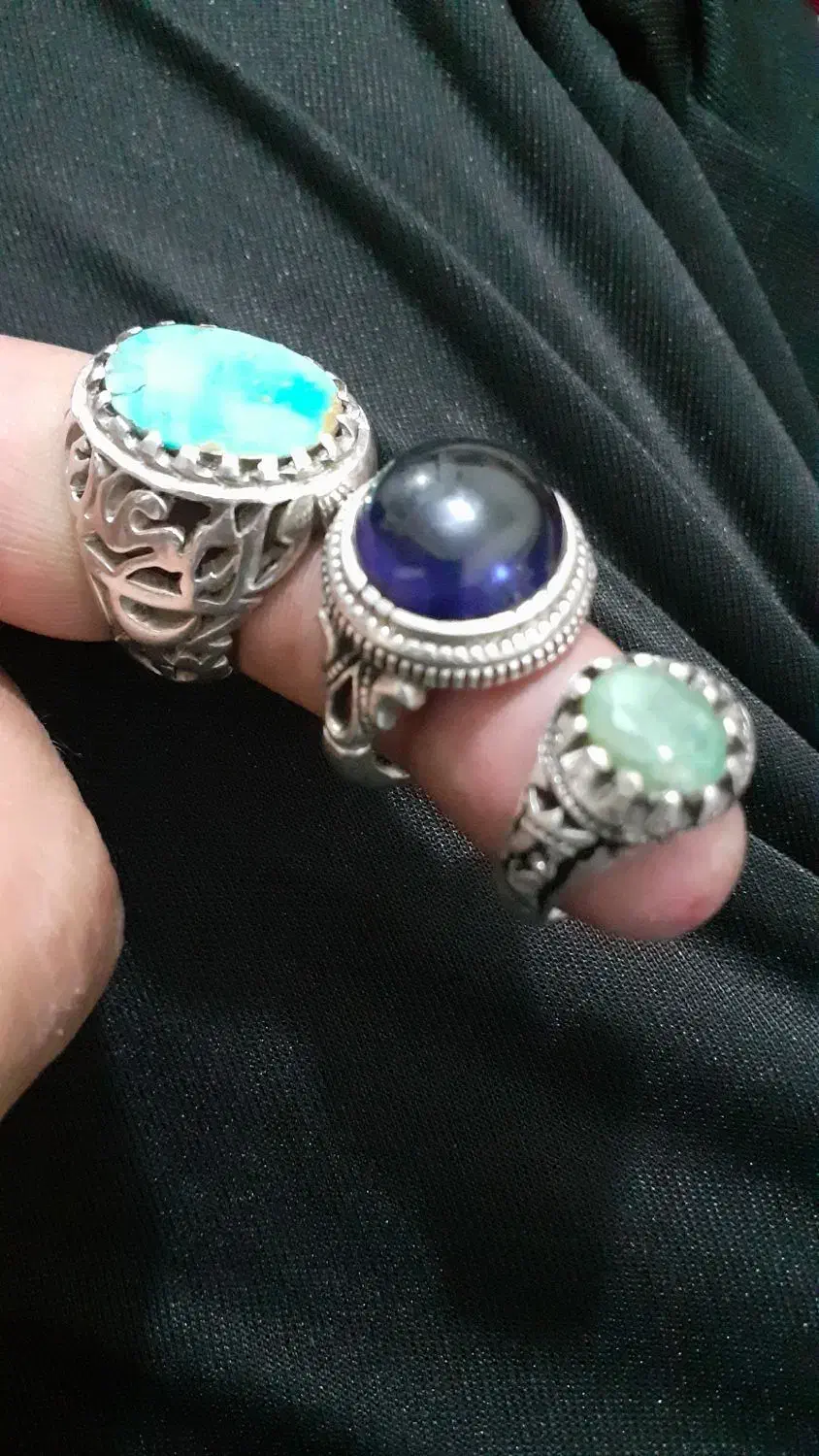 انگشترای معدنی زنجیرپلاک شجر|کلکسیون اشیاء عتیقه|کرج, شهرک سهرابیه|دیوار