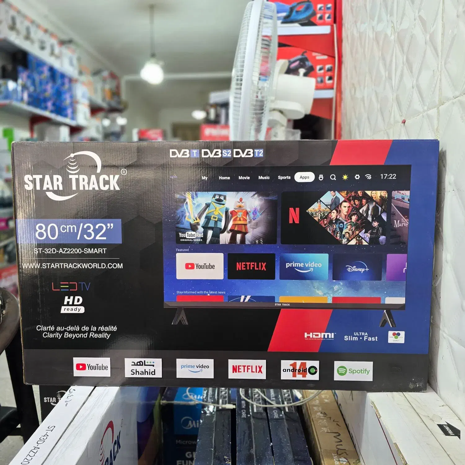 تلویزیون هوشمند فول آپشن ۳۲اینچ استارترک اصل آکبند|تلویزیون و پروژکتور|چابهار, |دیوار