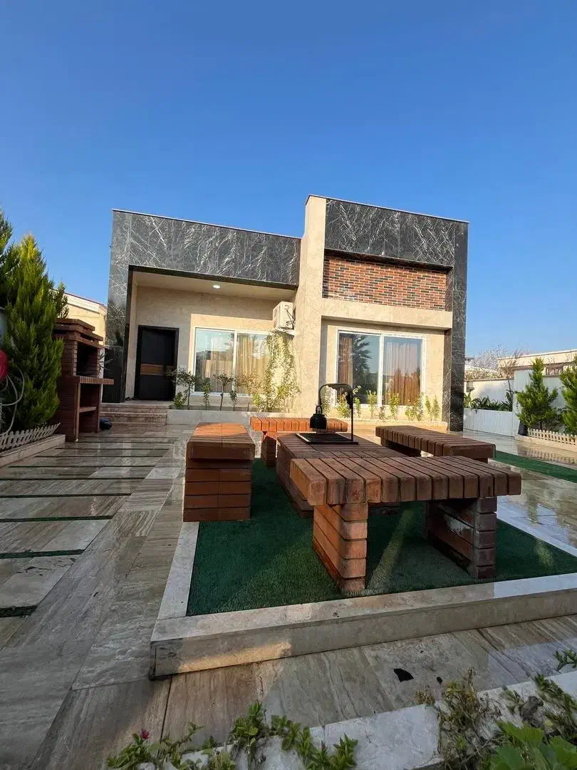 باغچه مدرن 200 متری استخر فصلی|فروش خانه و ویلا|چمستان, |دیوار
