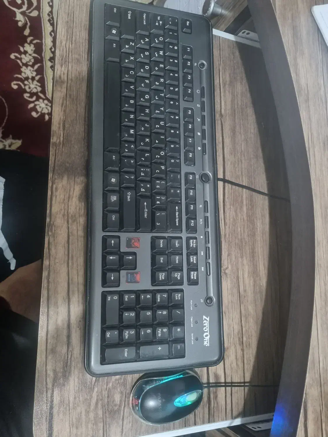 کیبورد و موس گیمینگ ( موس RGB )|قطعات و لوازم جانبی رایانه|لنجان, |دیوار