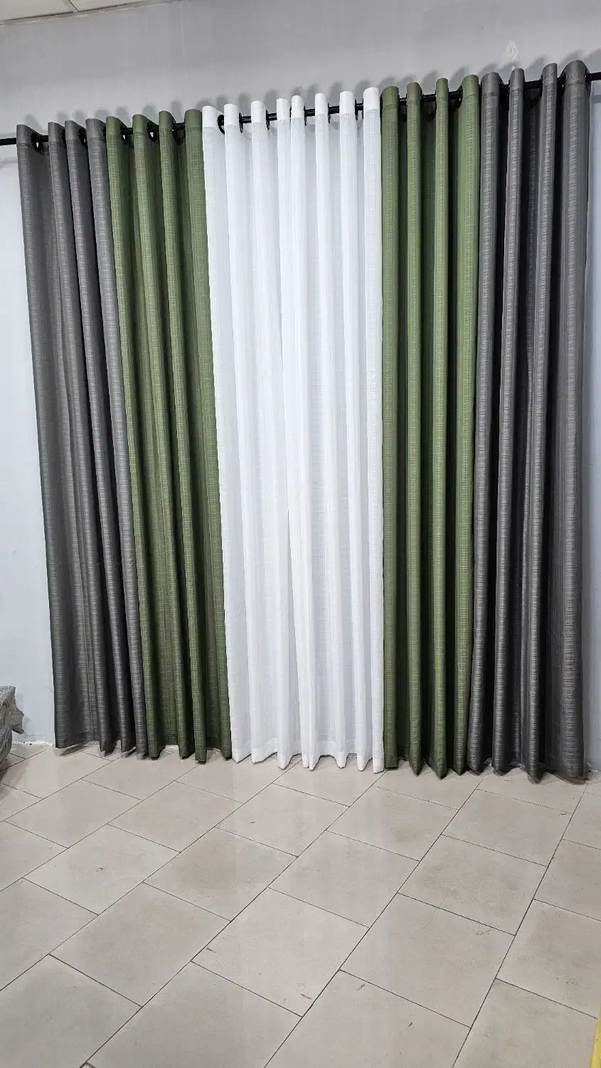 پرده حریر بافتدار پانچ آماده فقط|پرده، رانر، رومیزی|تهران, تهرانسر مرکزی|دیوار