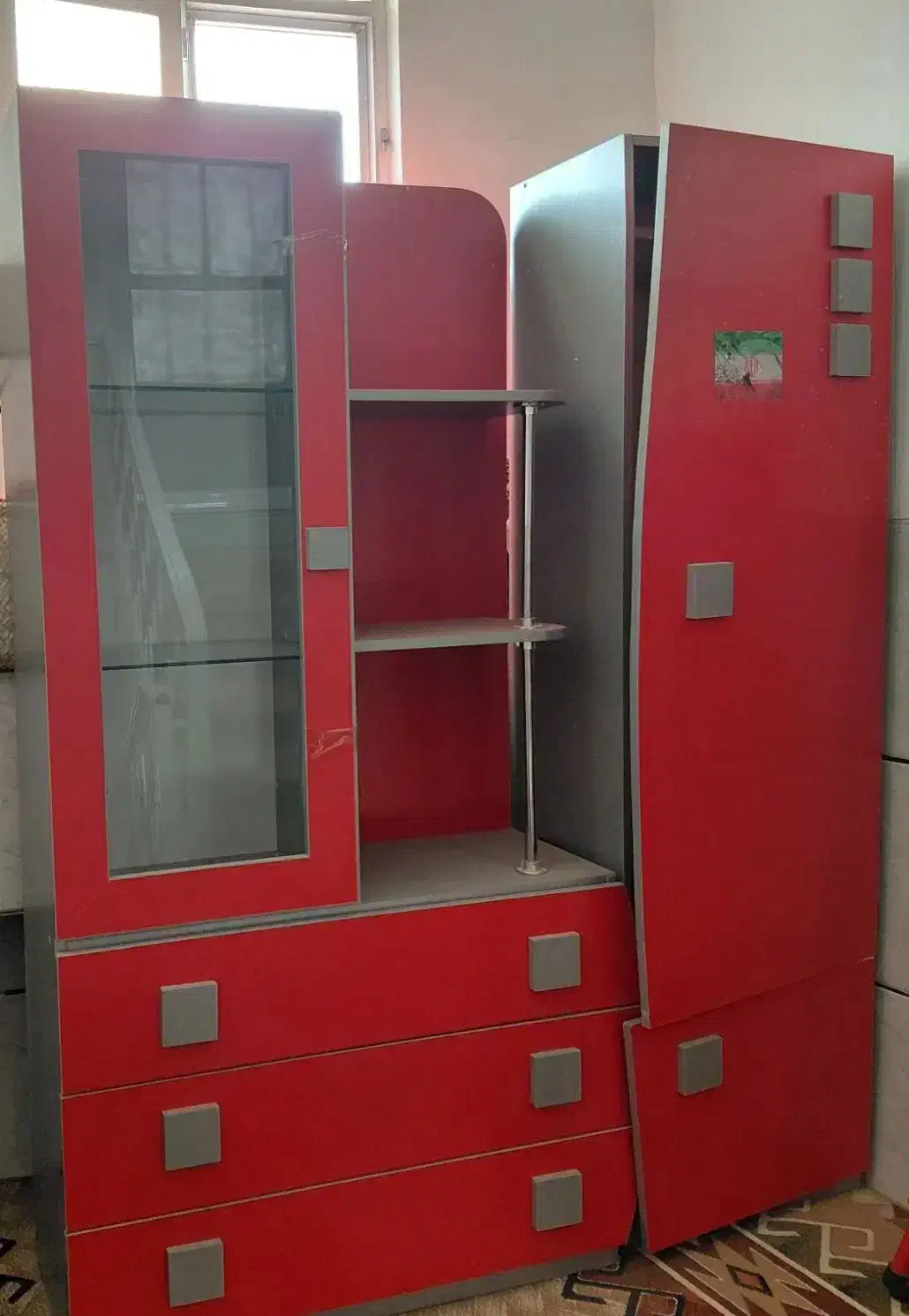 کمد کودک و نوجوان|تخت و سرویس خواب|لنجان, |دیوار