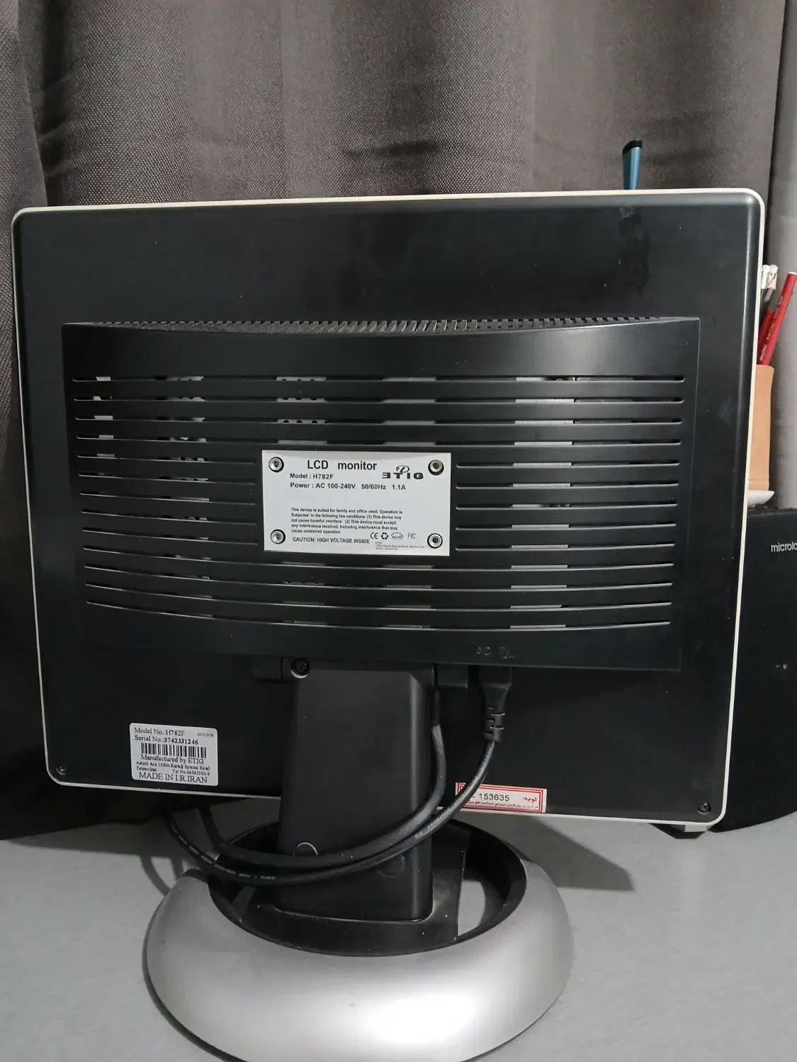 مانیتور ETIG مدل H782F  سایز 17 اینچ|قطعات و لوازم جانبی رایانه|تهران, تهرانپارس جنوبی|دیوار