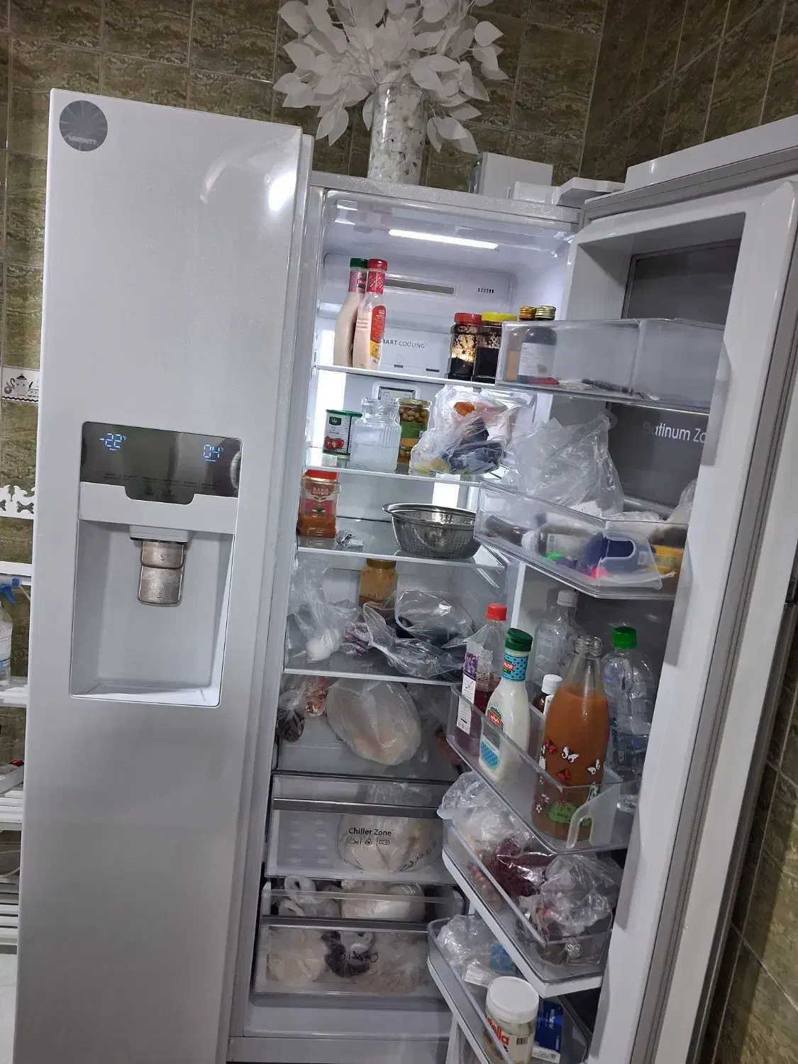 ساید بای ساید سه درب گالری اسنوا|یخچال و فریزر|ساوه, |دیوار