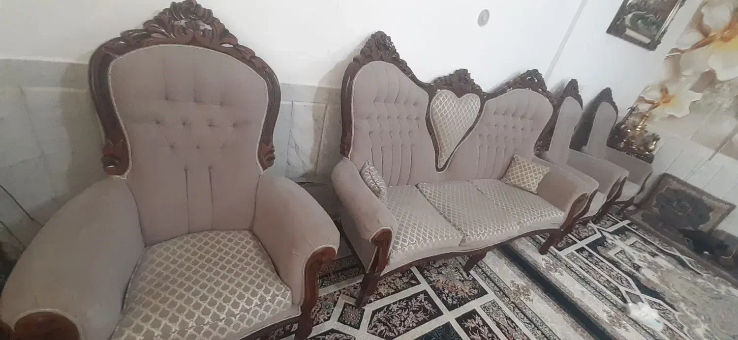 مبل سلطنتی|مبلمان خانگی و میز عسلی|نیشابور, هفده شهریور|دیوار