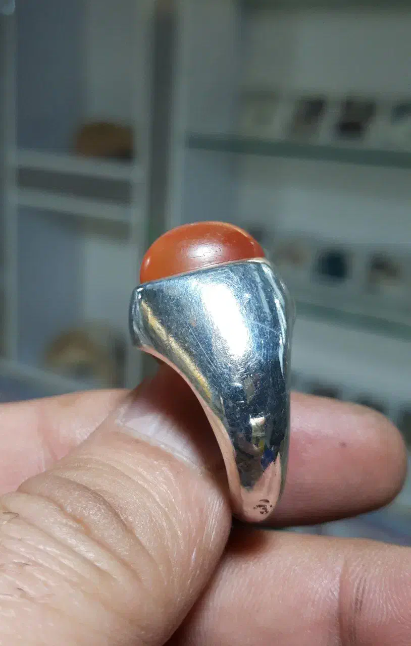 انگشتر فاخر مردونه .نگین کهنه|کلکسیون اشیاء عتیقه|قروه, |دیوار