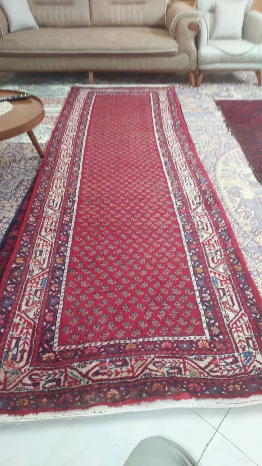 یک تخته فرش (کناره) دستبافت قدیمی|فرش|تهران, جنتآباد جنوبی|دیوار