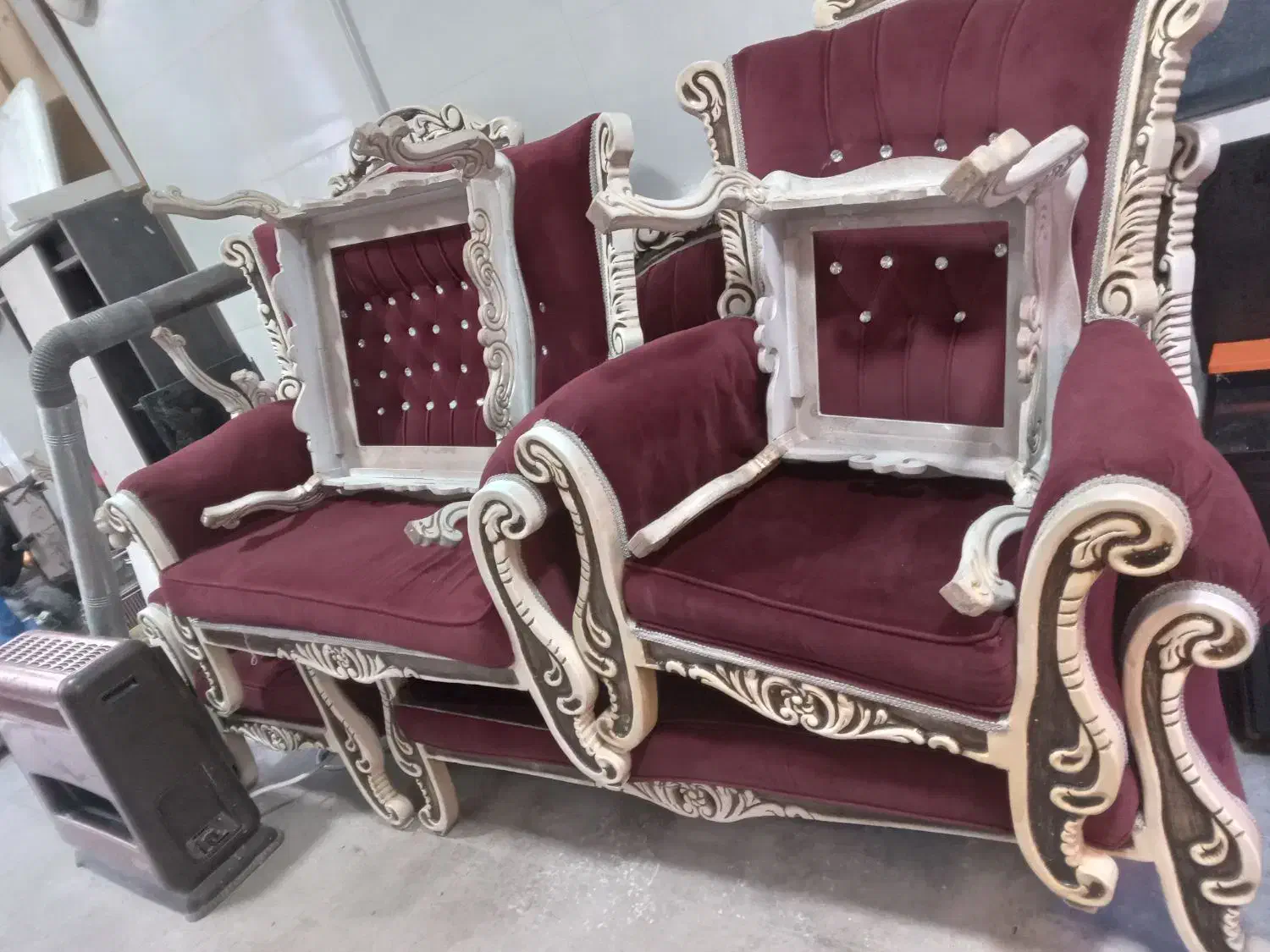 مبل سلطنتی|مبلمان خانگی و میز عسلی|فردوس (خراسان), |دیوار