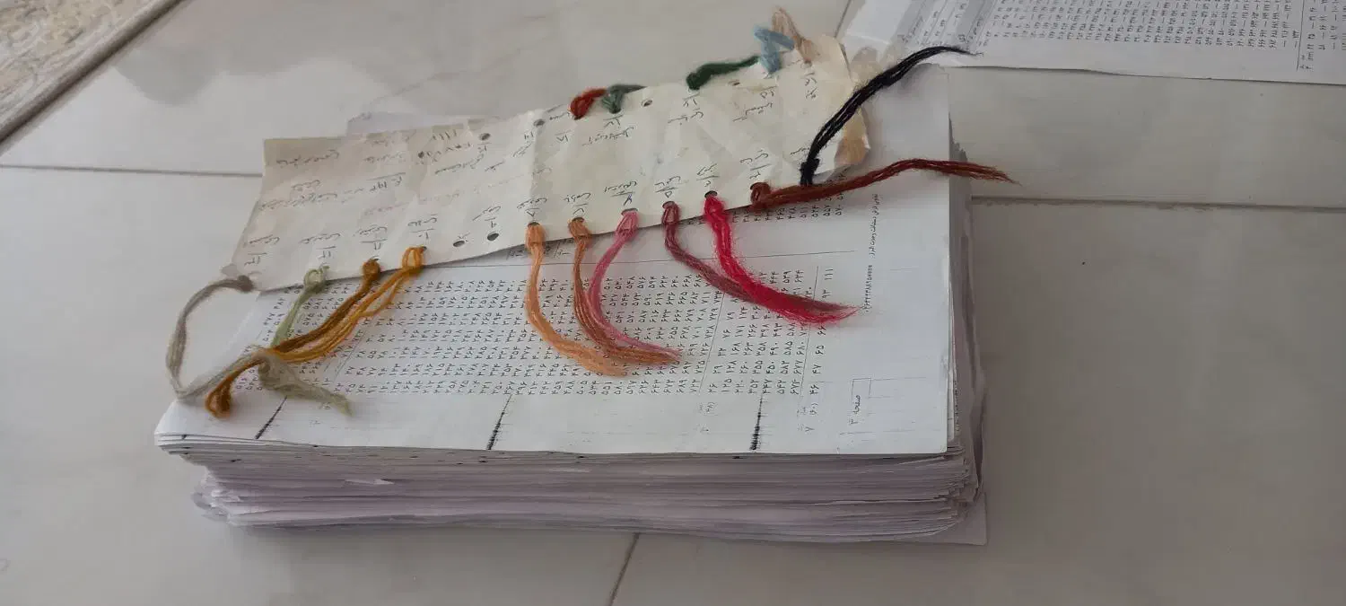 نخ فرش دستبافت.نقشه فرش|لوازم خیاطی و بافتنی|نظرآباد, رسالت|دیوار