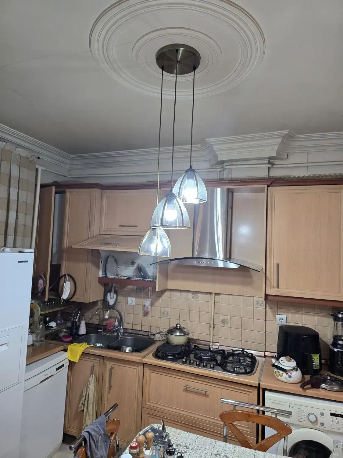 لوستر ۳ شعله|لوستر و چراغ آویز|کرمانشاه, |دیوار