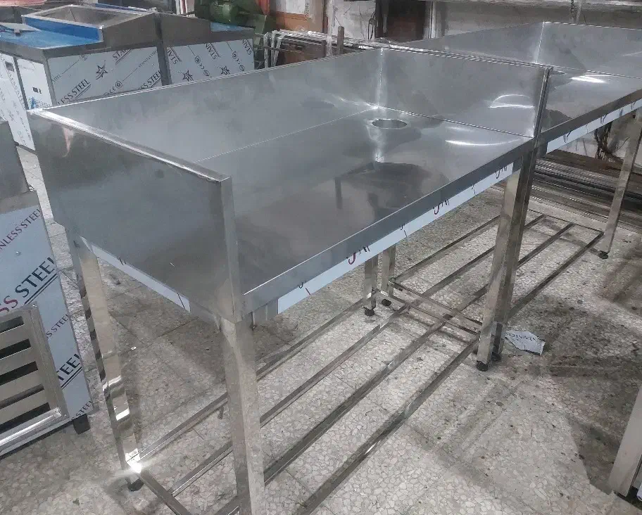 تجهیزات مرغ فروشی یخچال صنعتی میزکار استیل|فروشگاه و مغازه|پرند, فاز ۲|دیوار
