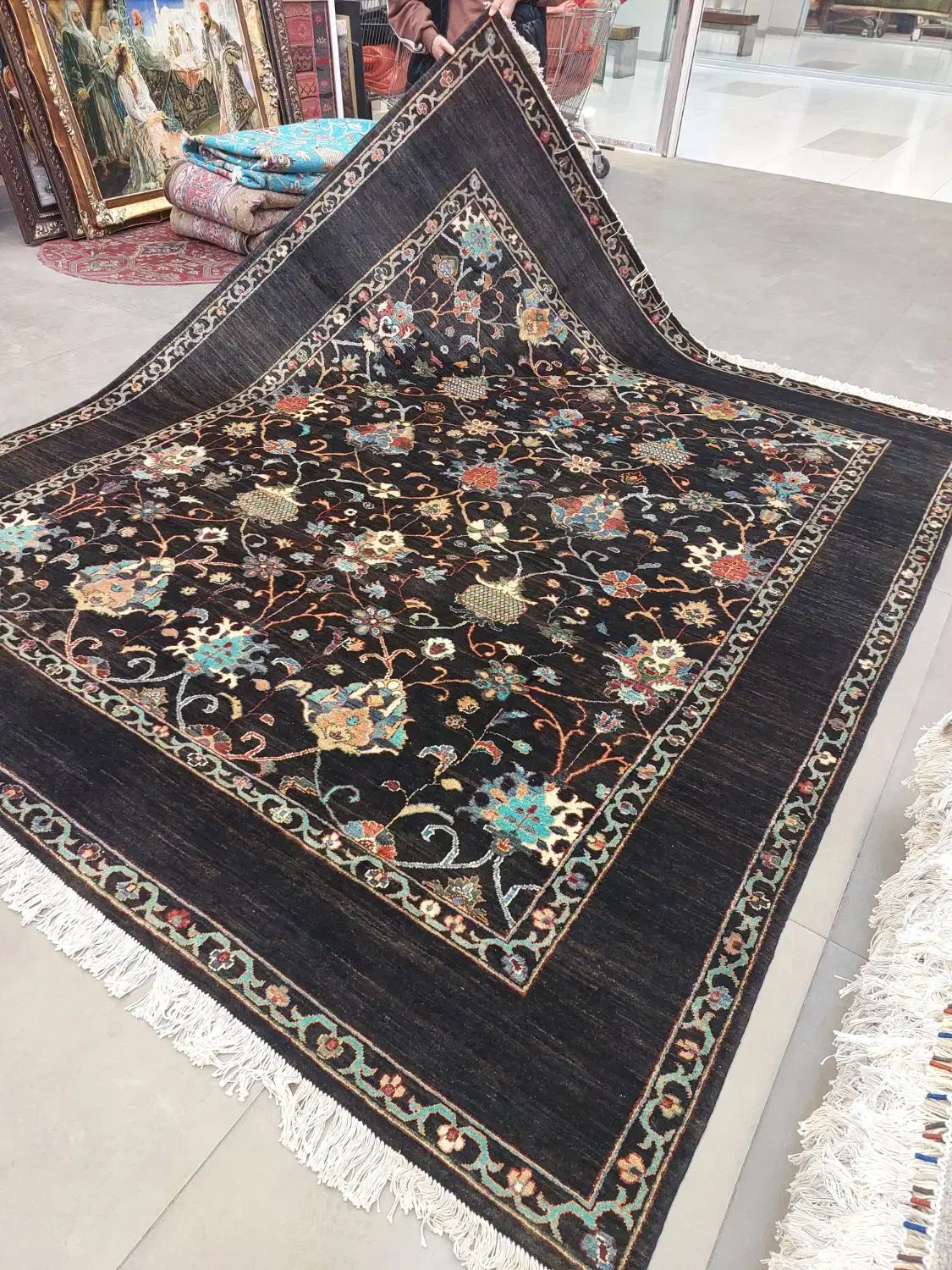 فرش دستباف(بساک) ۷/۵ متری سلطان اباد زیبا|فرش|کرج, نوروزآباد|دیوار