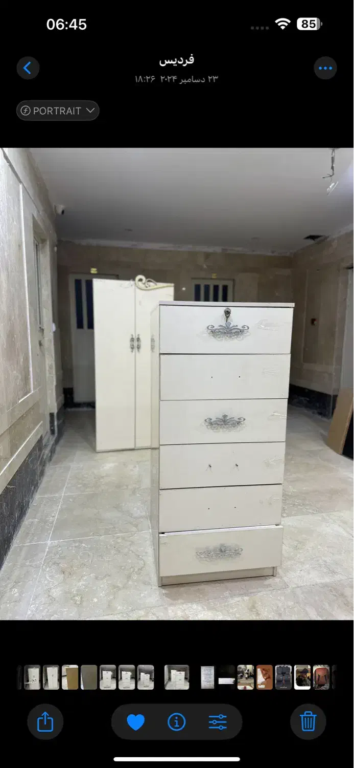 کمدو دراورست جنس هایگلاس درجه یک|جاکفشی، کمد، دراور|فردیس, فردیس|دیوار