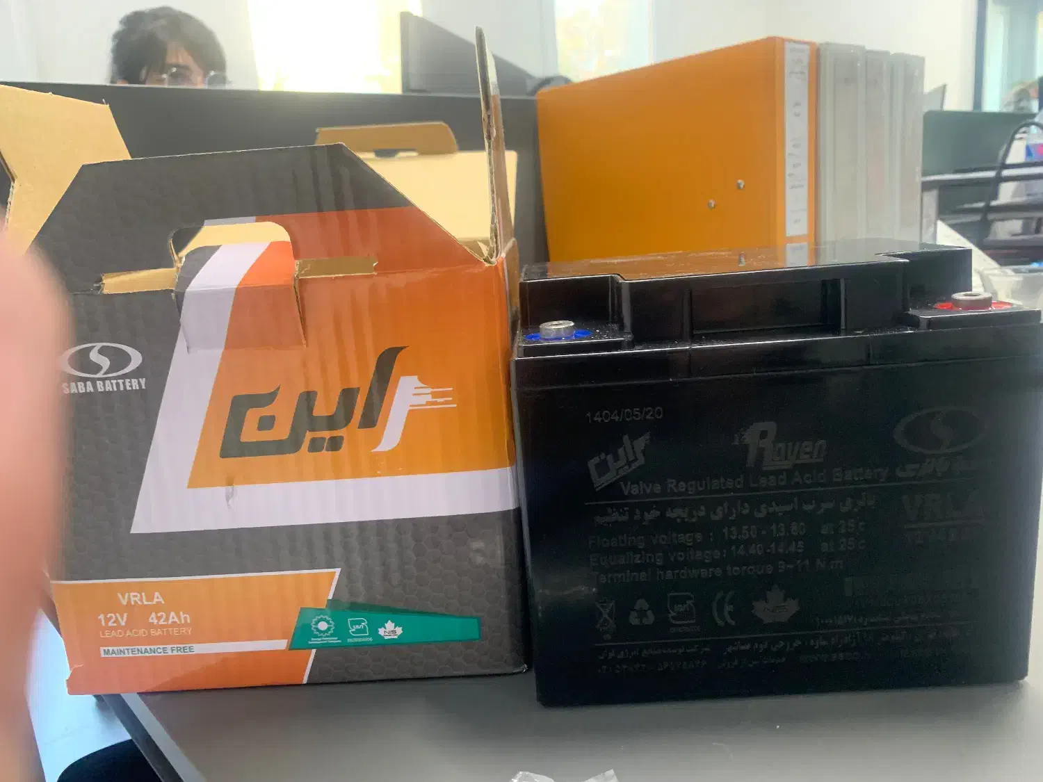 ۴ عدد باتری فابریک یو پی اس صبا باتری|مودم و تجهیزات شبکه|تهران, جردن|دیوار