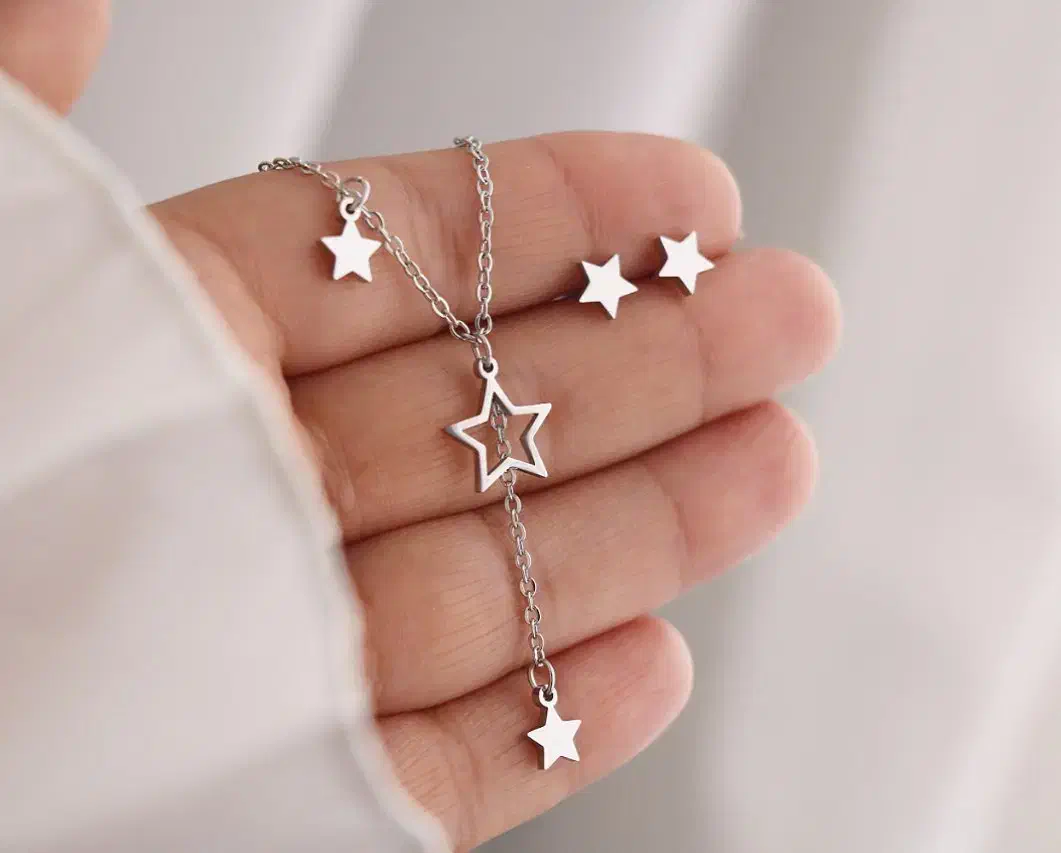 نیم ست استیل رنگ ثابت ۱۹۰تا۲۹۰هزارتومن|بدلیجات|بیرجند, |دیوار