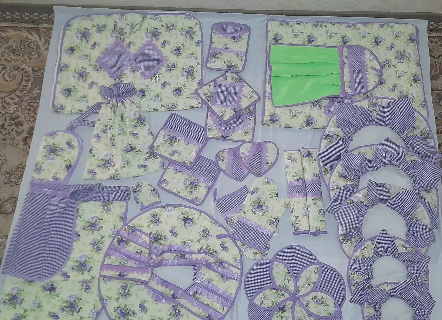 سرویس دم کنی آشپزخانه و...|سفره، حوله، دستمال آشپزخانه|بیرجند, |دیوار