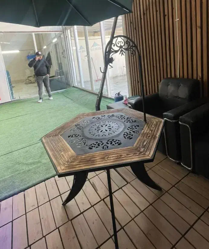 چتر آتشدان چوبی باغی تمام چدن سایبان|کوهنوردی و کمپینگ|تهران, تهرانسر شرقی|دیوار