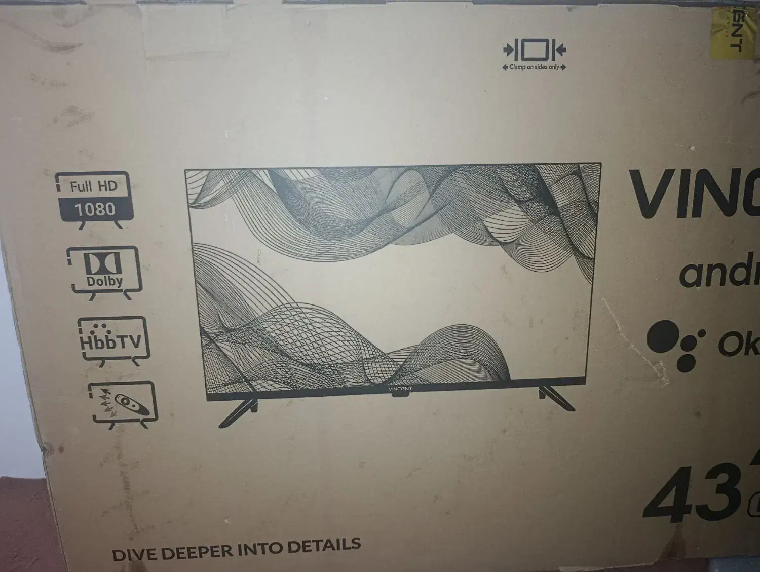 تلویزیون ۴۳اینچ وینسنت|تلویزیون و پروژکتور|الوند, |دیوار