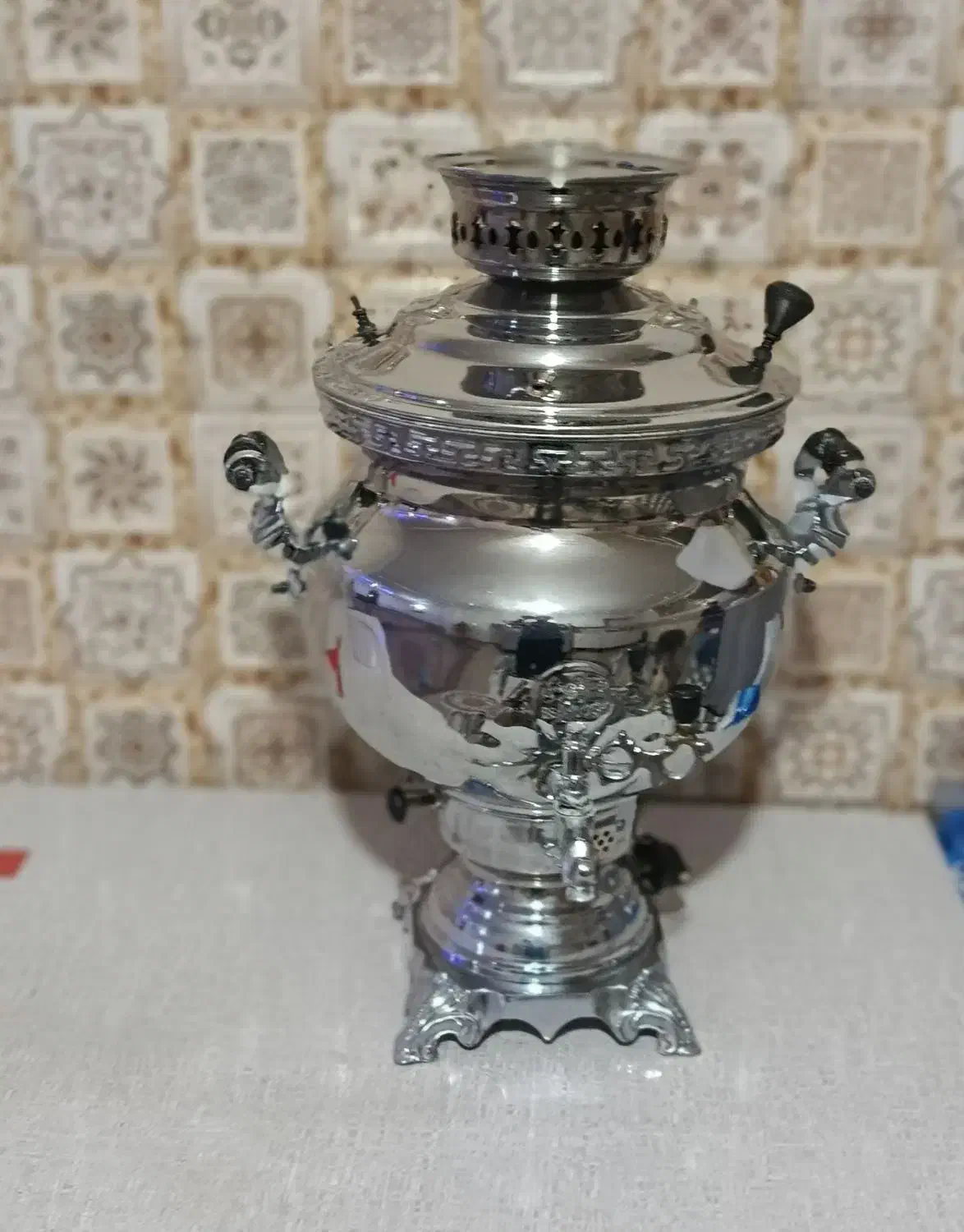 سماورگازی ۸لیتری آینه ای بهنوش|سماور، چای‌ساز، قهوه‌ساز|رباط‌کریم, الارد|دیوار