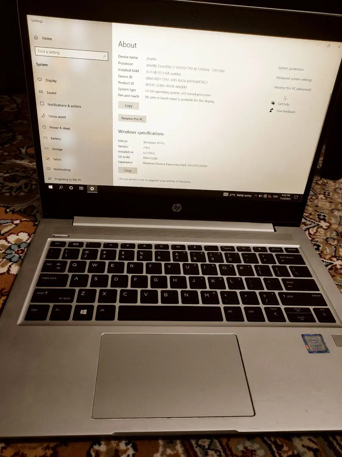 لپ تا hp نسل7|رایانه همراه|اردبیل, |دیوار