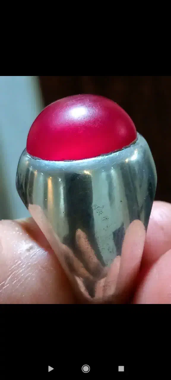 انگشتر یاقوت کهنه... خط کهنه عقیق طوقدار|جواهرات|اسلامشهر, زرافشان|دیوار