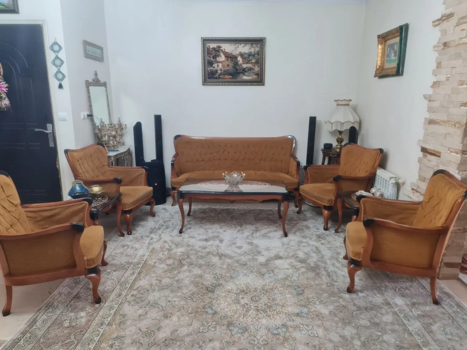 ست کامل مبلمان و میز ناهارخوری چوب راش درجه یک|مبلمان خانگی و میز عسلی|تهران, پاسداران|دیوار