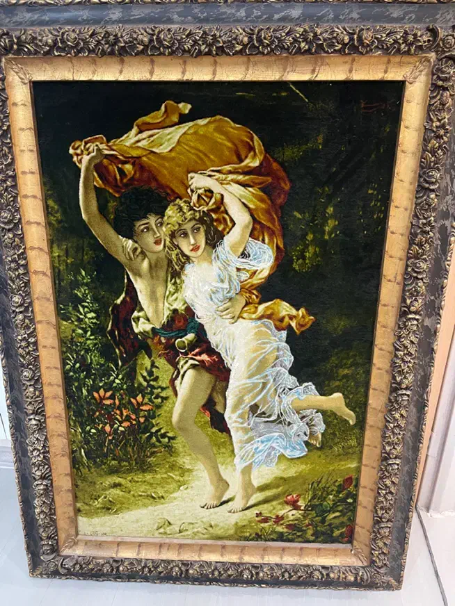 تابلو فرش دستبافت آدم و حوا|تابلو فرش|اصفهان, احمدآباد|دیوار