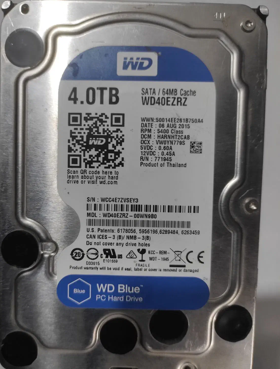 هارد وستر دیجیتال اصلWD Blue 4TB internal HDD|قطعات و لوازم جانبی رایانه|کرمان, |دیوار