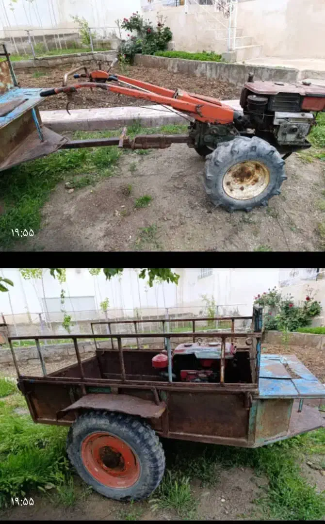 تیلر موتور سالم اصل ژاپن کوبیتا همراه کشنده سالم|ماشینآلات صنعتی|عنبران, |دیوار