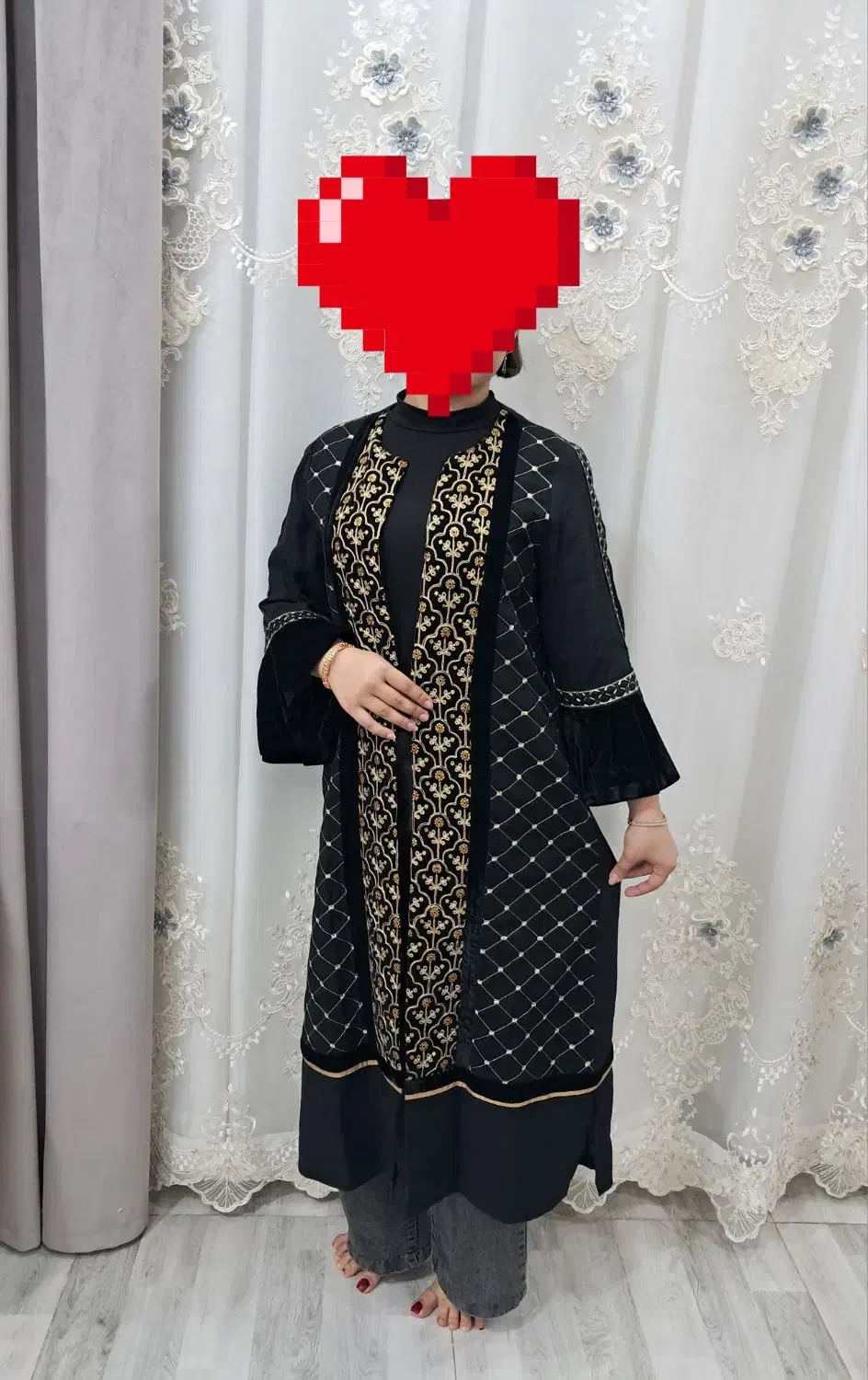 مانتو مجلسی بلند کاملا نو|لباس|اردبیل, |دیوار