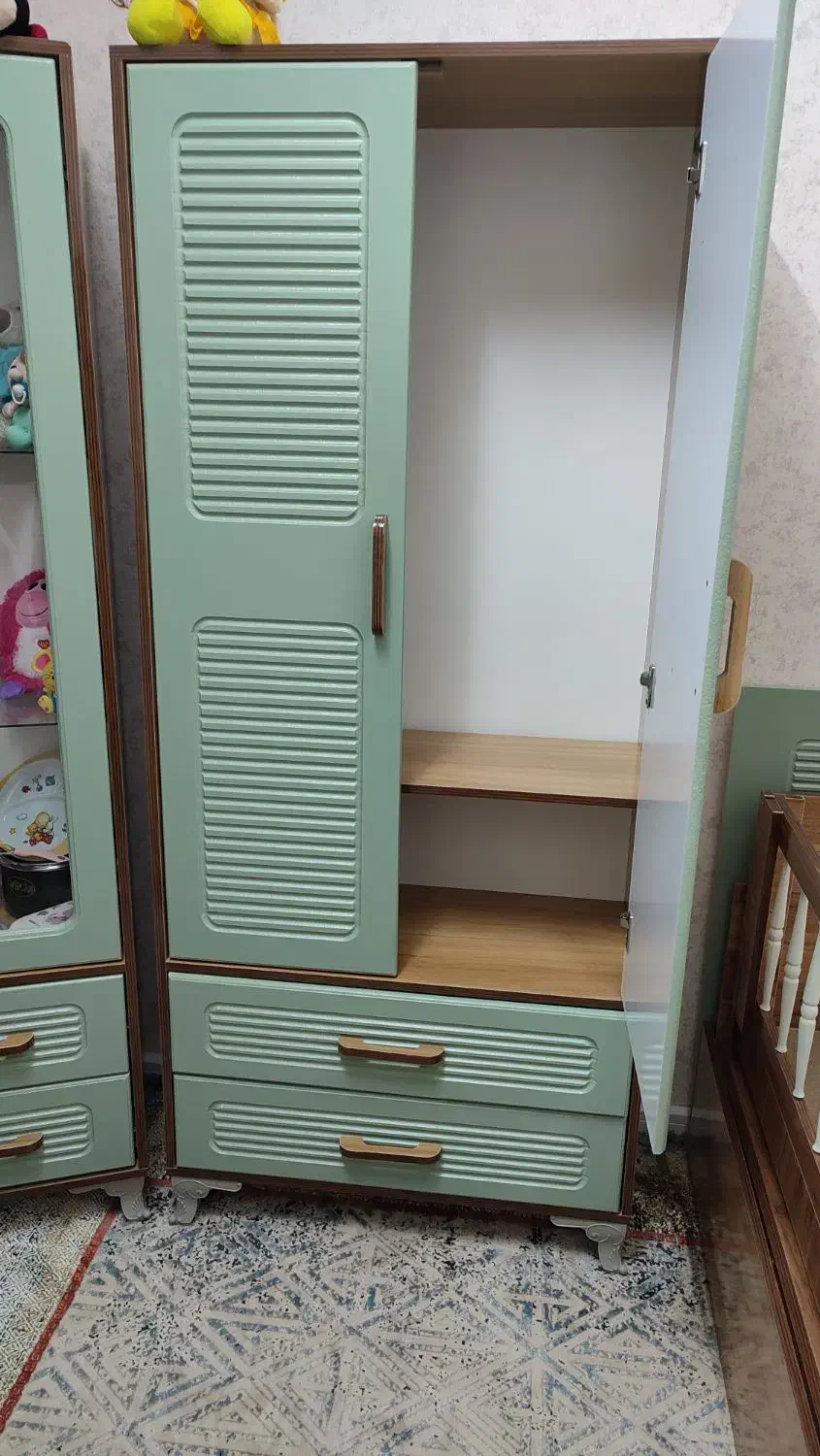 سیسمونی سرویس چوب نوزاد|تخت و سرویس خواب|مشهد, شاهد (شهرک غرب)|دیوار