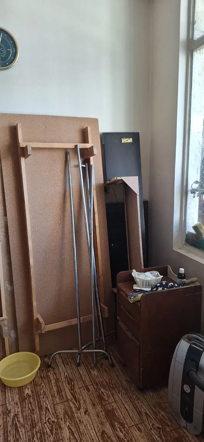 فروش تخت دو نفره کامل با میز آرایش و پا تختی|تخت و سرویس خواب|کرج, شاهین‌ویلا|دیوار