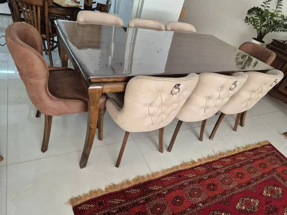 مبلمان و میز ناهار خوری ۸ نفره|مبلمان خانگی و میز عسلی|اصفهان, پروین|دیوار