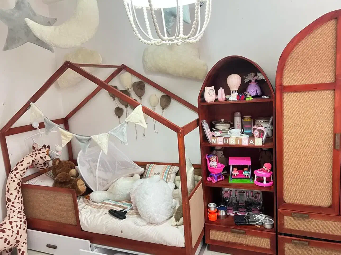 سرویس خواب کلبه ای حصیری|تخت و صندلی بچه|کرمانشاه, |دیوار