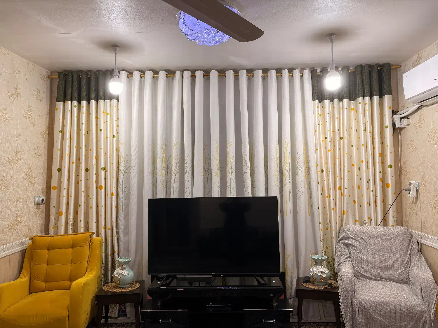 پرده پانچی و توری|پرده، رانر، رومیزی|خرمشهر, |دیوار