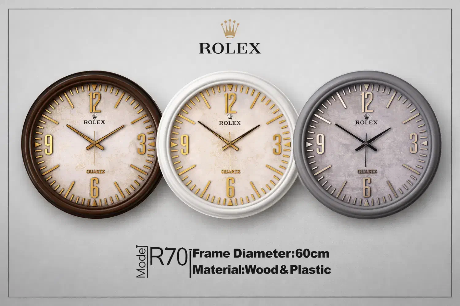 ساعت رولکس 708|ساعت دیواری و تزئینی|پردیس, فاز ۱|دیوار