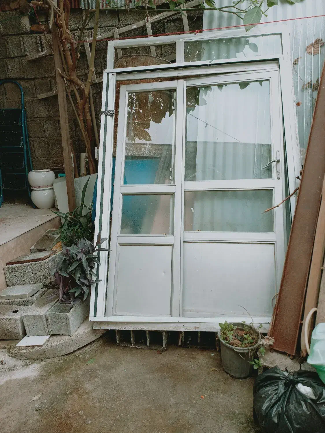 یک درب آلمینیومی صنایع سنگین عرض ۱۵۰ارتفاع۲۳۰|مصالح و تجهیزات ساختمان|رشت, آب و برق|دیوار