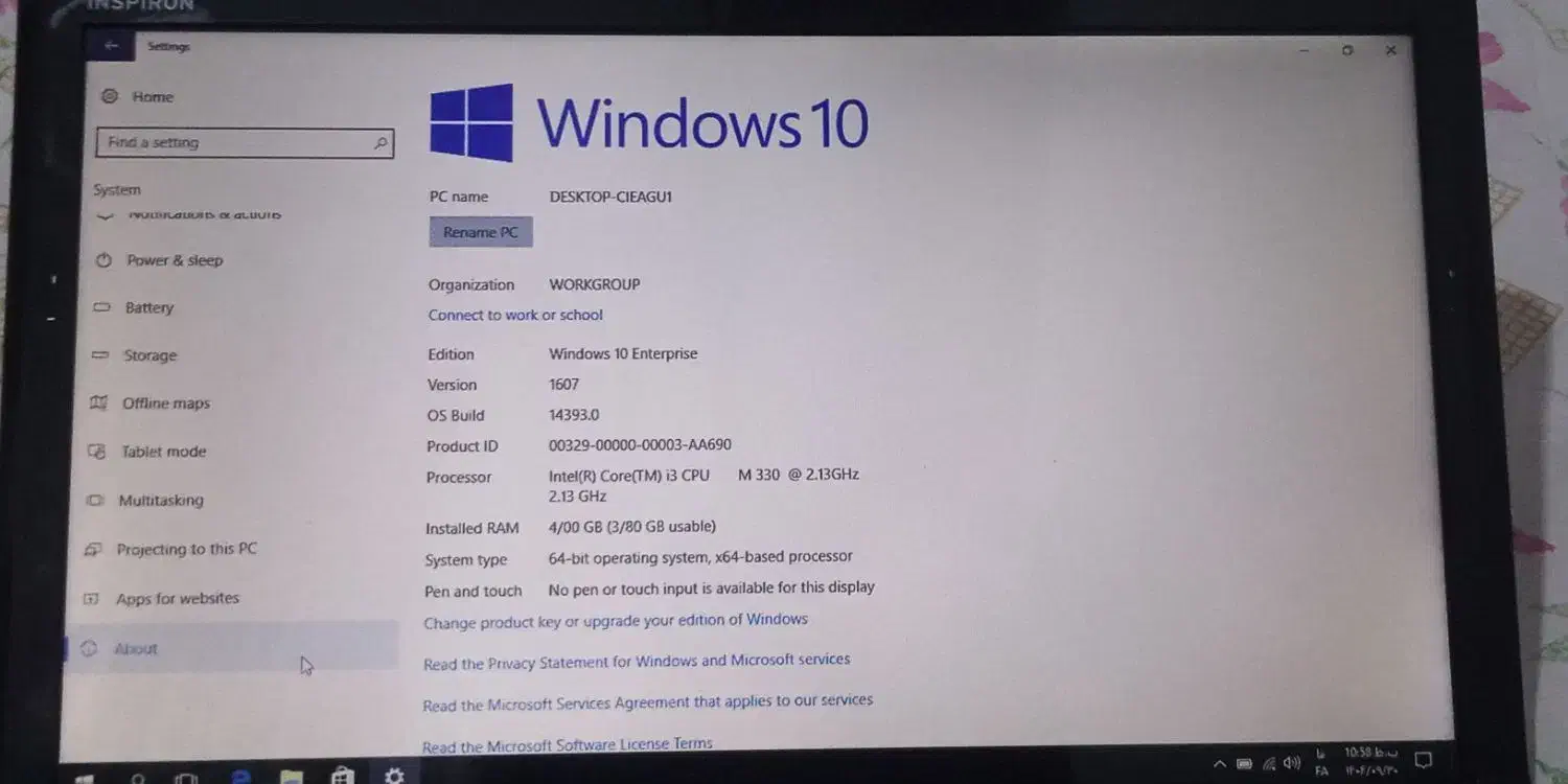 لبتاپ دل dell کاملا سالم بدون خط و خش|رایانه همراه|تهران, طیب|دیوار