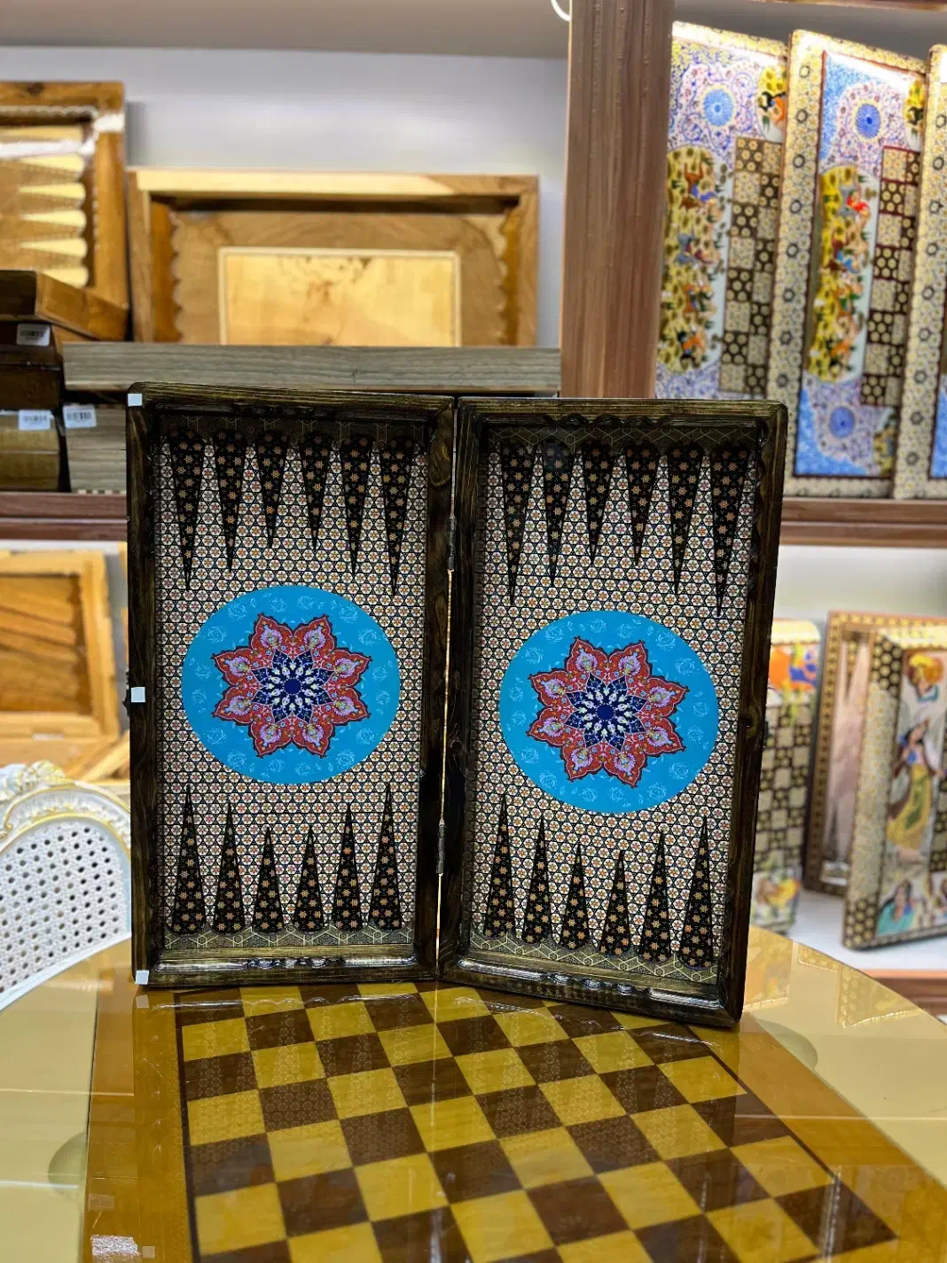 تخته نرد های خاتم کاری 30*30|اسباب‌‌بازی|مشهد, تربیت (صدف)|دیوار