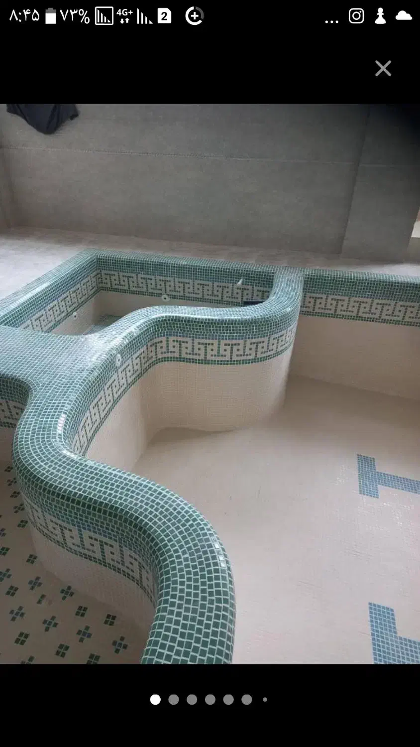 کاشیکاری استخر وجکوزی وسونا|خدمات پیشه و مهارت|تهران, تهرانپارس شرقی|دیوار